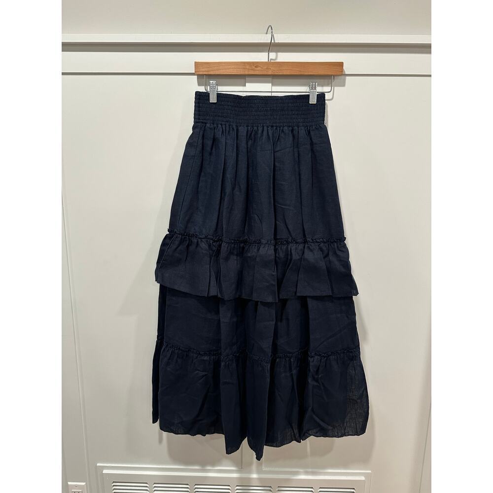 Sundays by We Are Sundays Linen Maxi Skirt Size S